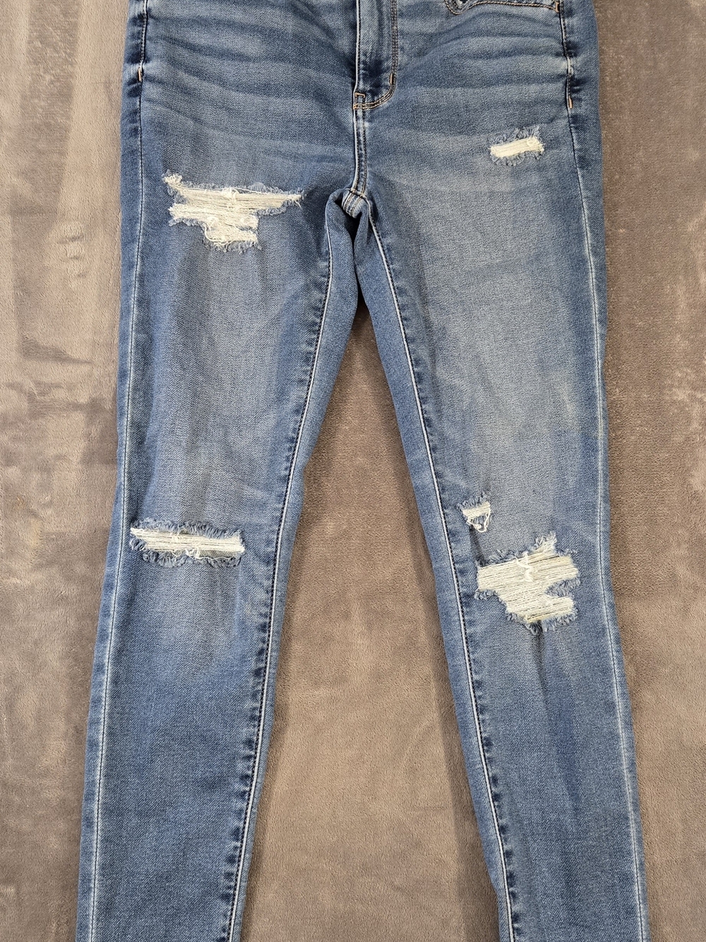 American Eagle Next Level Stretch High-Rise Ripped Jegging Size 6 Short (032)